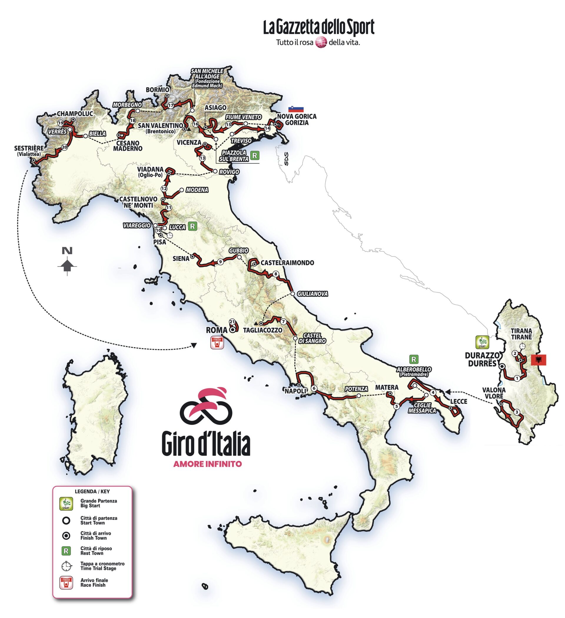 Route-Preview on Giro d’Italia 2025