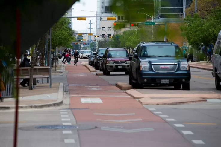 Austin Outlaws Blocking Bike Lanes