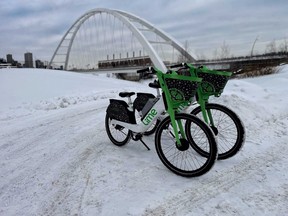 Lime brings e-bikes back to Edmonton early for winter pilot program