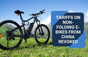 Tariffs on non-folding e-bikes from China revoked