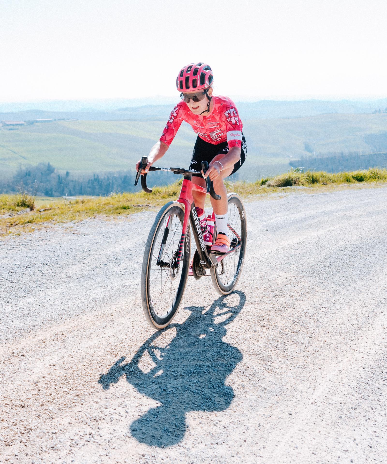 Cédrine Kerbaol prepares for the classics